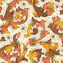 Traditional Florentine Print Paper in Browns ~ Rossi Italy
